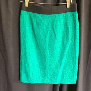 Green Lace Pencil‎ Skirt 6